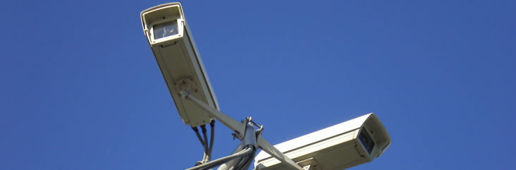 Lighted, fenced, and monitored by surveillance cameras